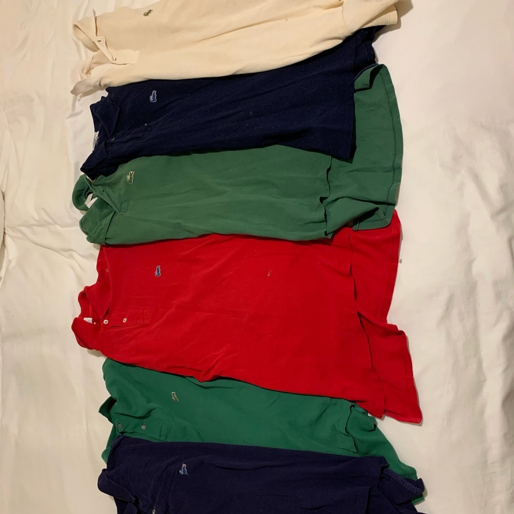 6 Vinrage Lacoste Polo Shirts